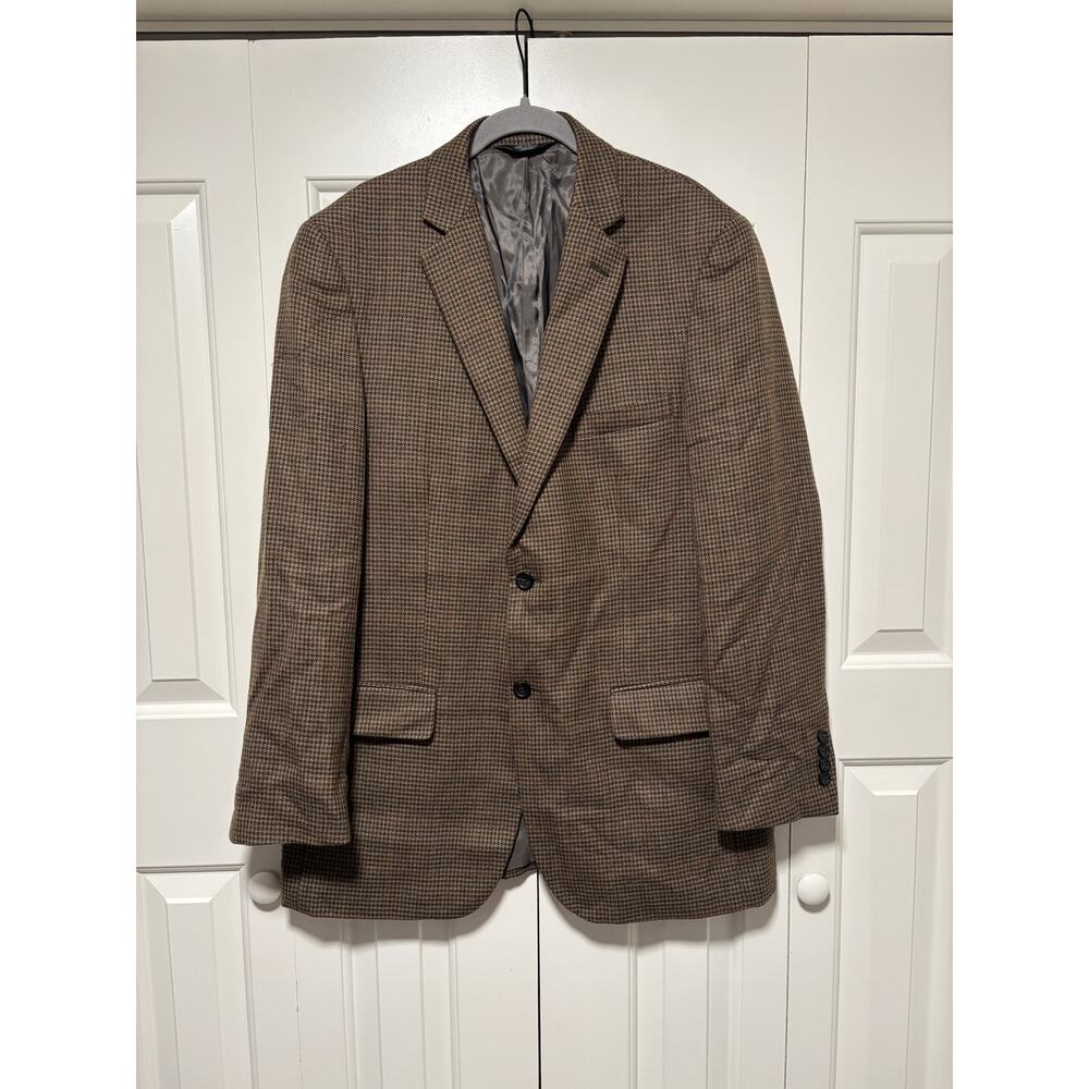 Pronto Uomo Platinum Brown Wool Blazer 42 Long - Picture 2 of 8